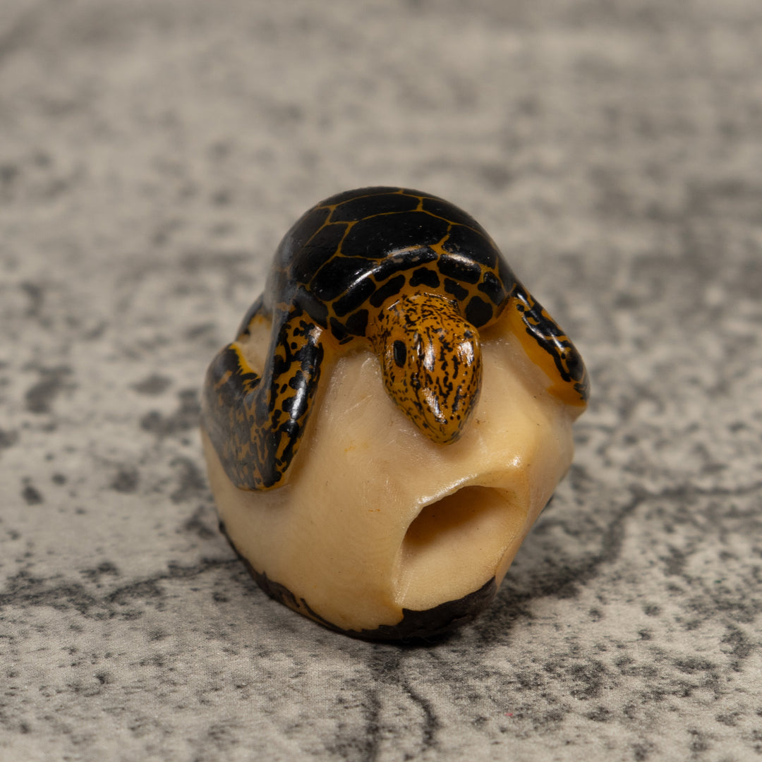 Vintage Sea Turtle Tagua Carving