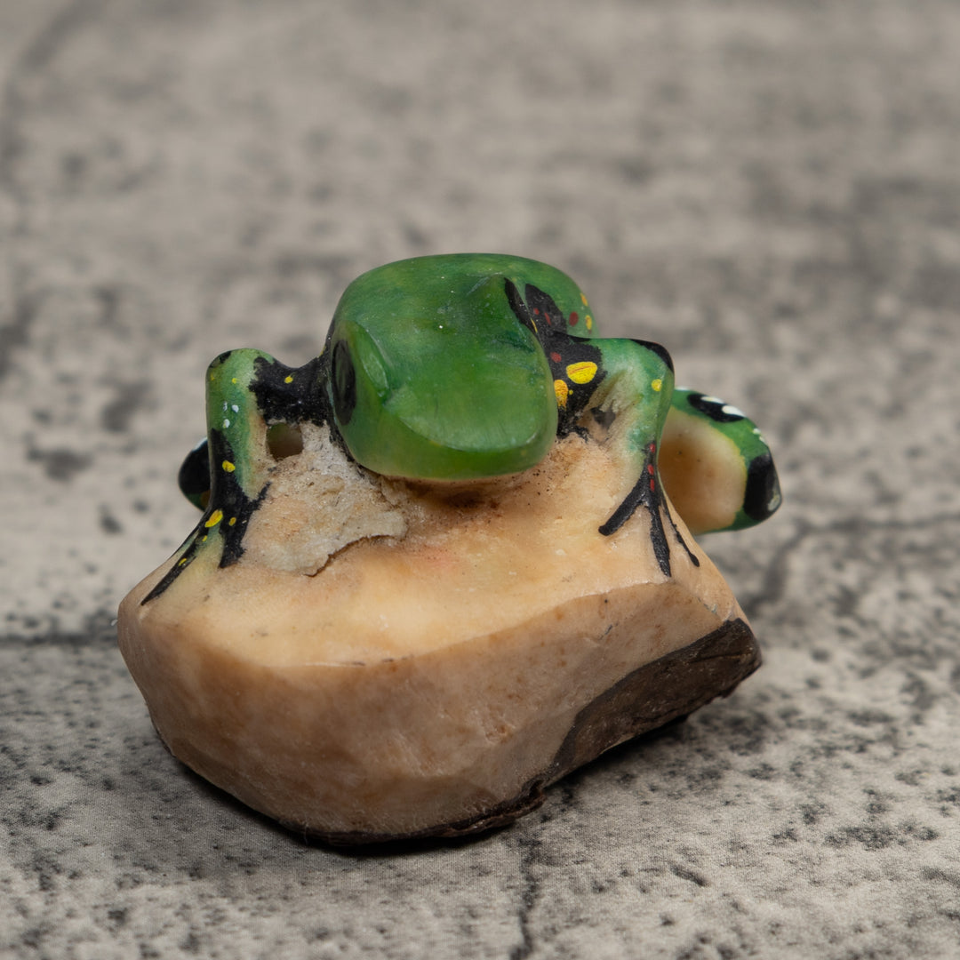 Vintage Poison Dart Frog Tagua Carving