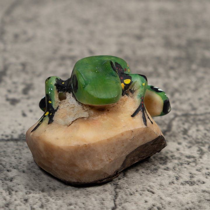Vintage Poison Dart Frog Tagua Carving