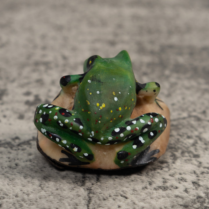 Vintage Poison Dart Frog Tagua Carving