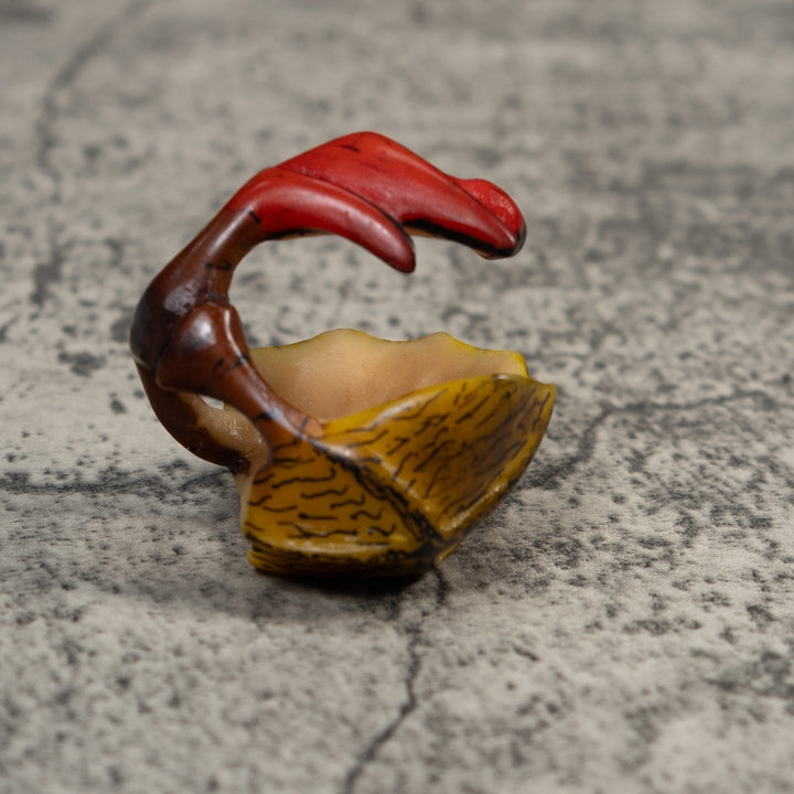 Vintage Jungle Flower Tagua Carving