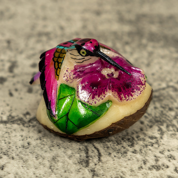 Hummingbird Tagua Carving