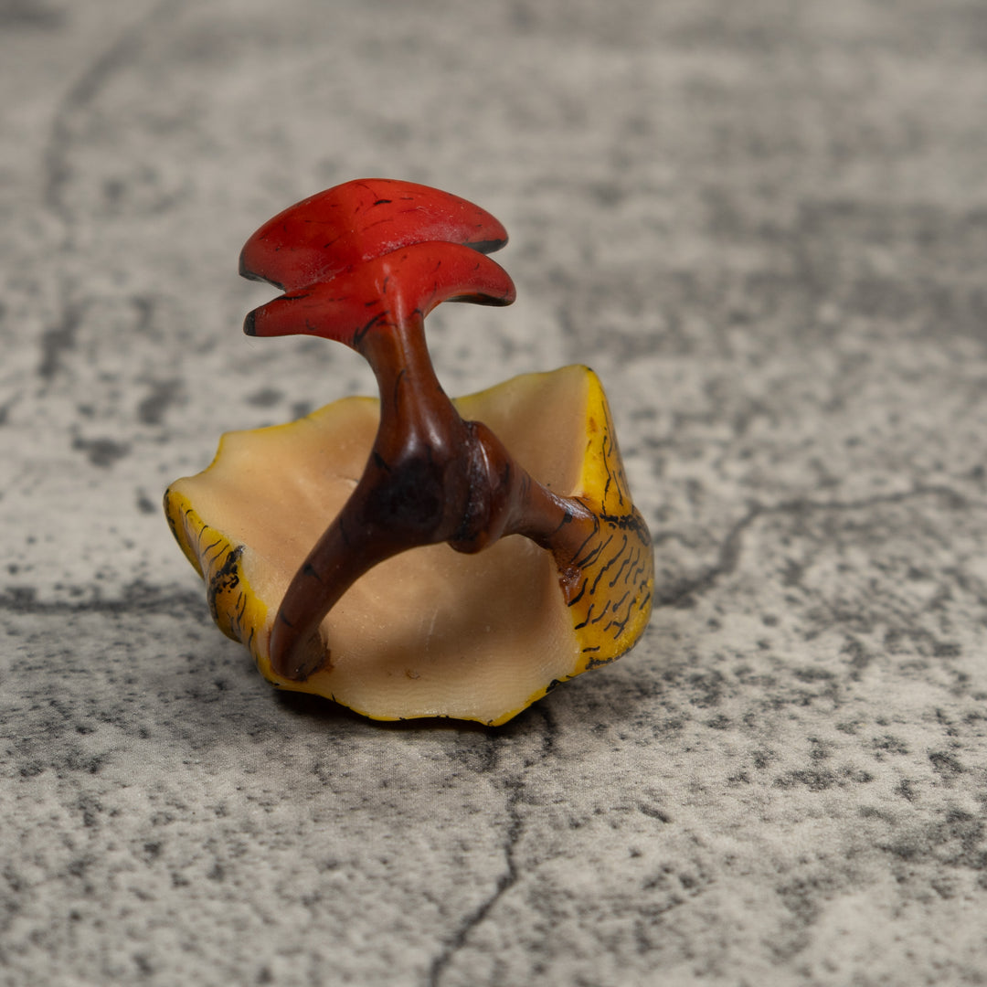 Vintage Jungle Flower Tagua Carving