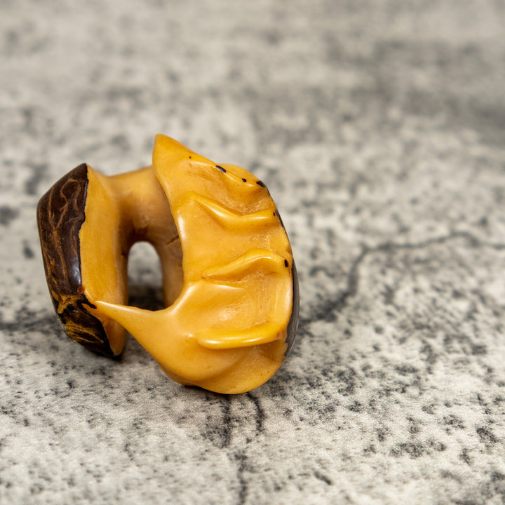 Natural White Insect Bug Tagua Carving