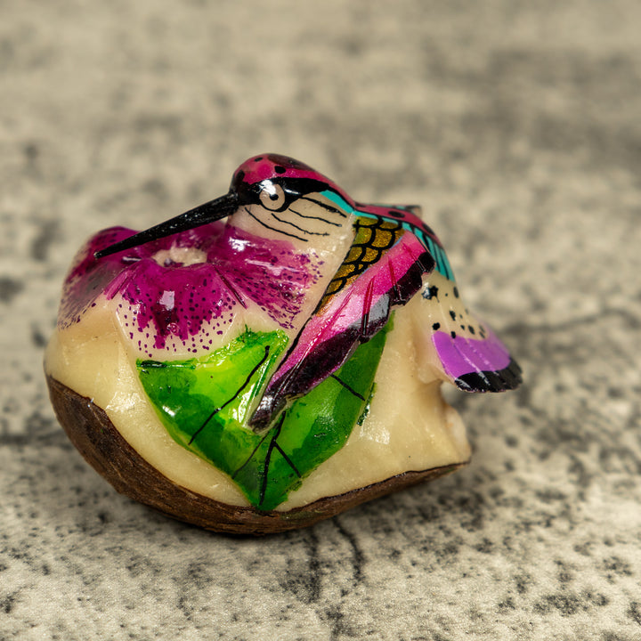 Hummingbird Tagua Carving