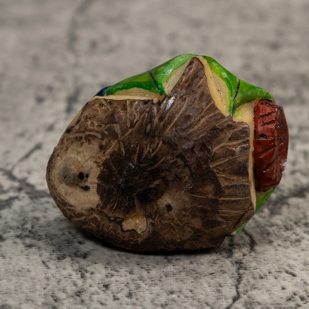 Red And Blue Poison Dart Frog Tagua Carving