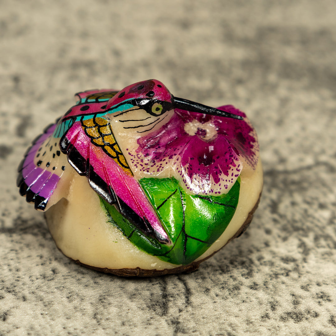 Hummingbird Tagua Carving
