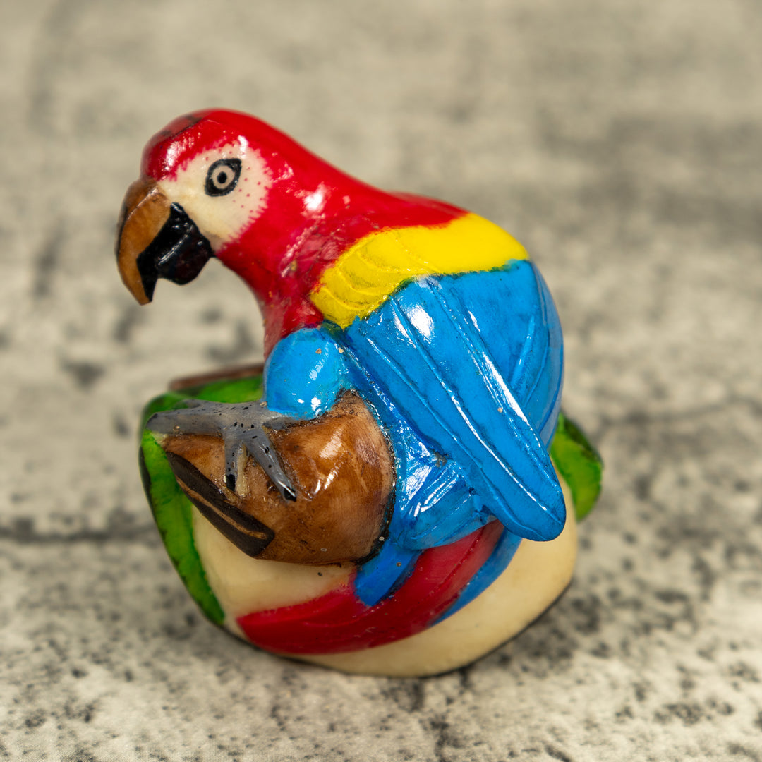 Macaw Parrot Bird Tagua Carving