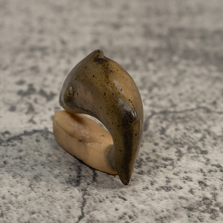 Vintage Dolphin Tagua Carving