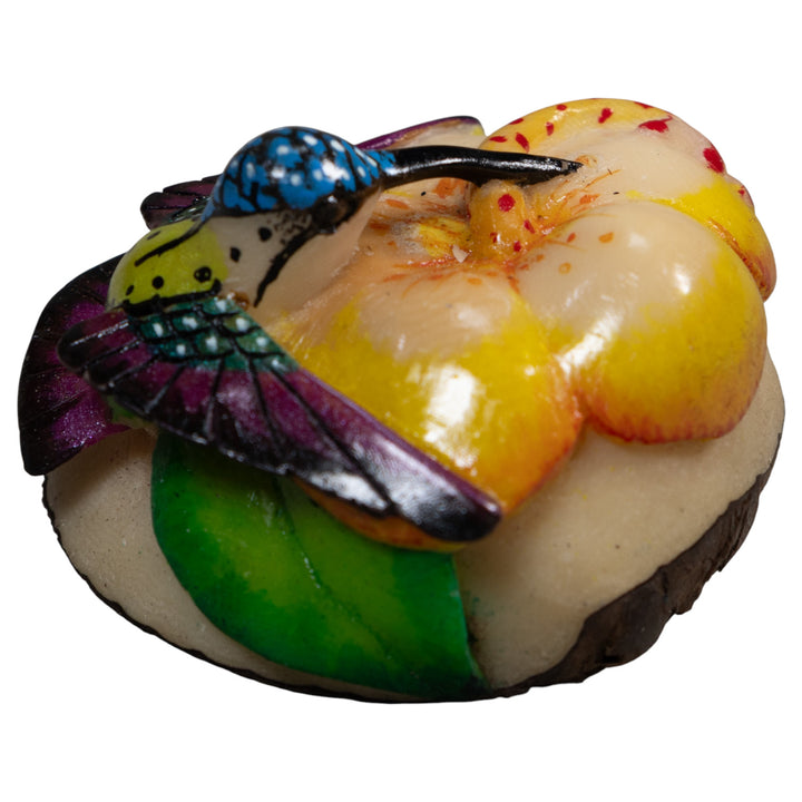 Multicolor Hummingbird Tagua Carving