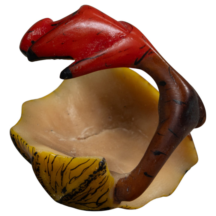 Vintage Jungle Flower Tagua Carving