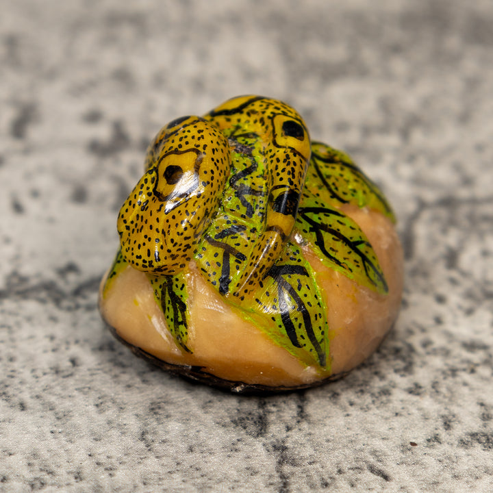 Black And Gold Snake Tagua Carving