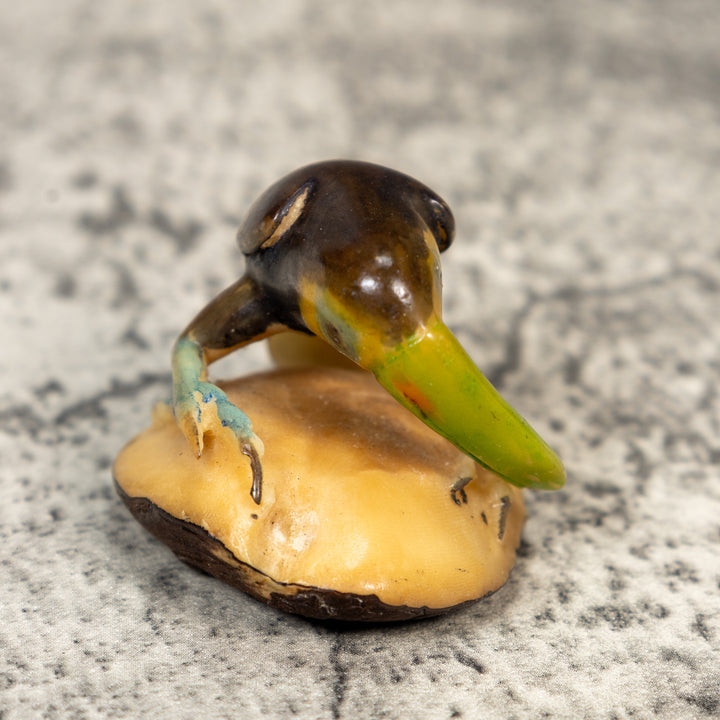 Vintage Toucan Parrot Bird Tagua Carving