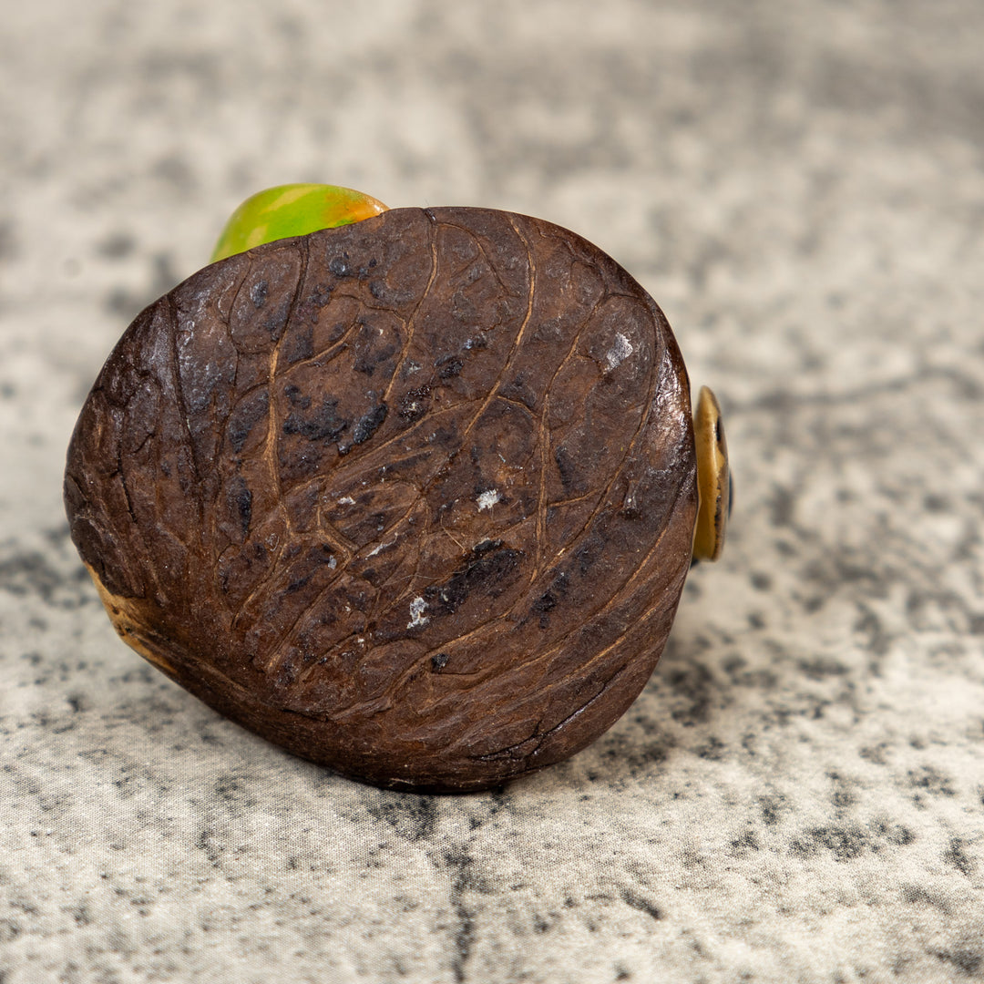 Vintage Toucan Parrot Bird Tagua Carving