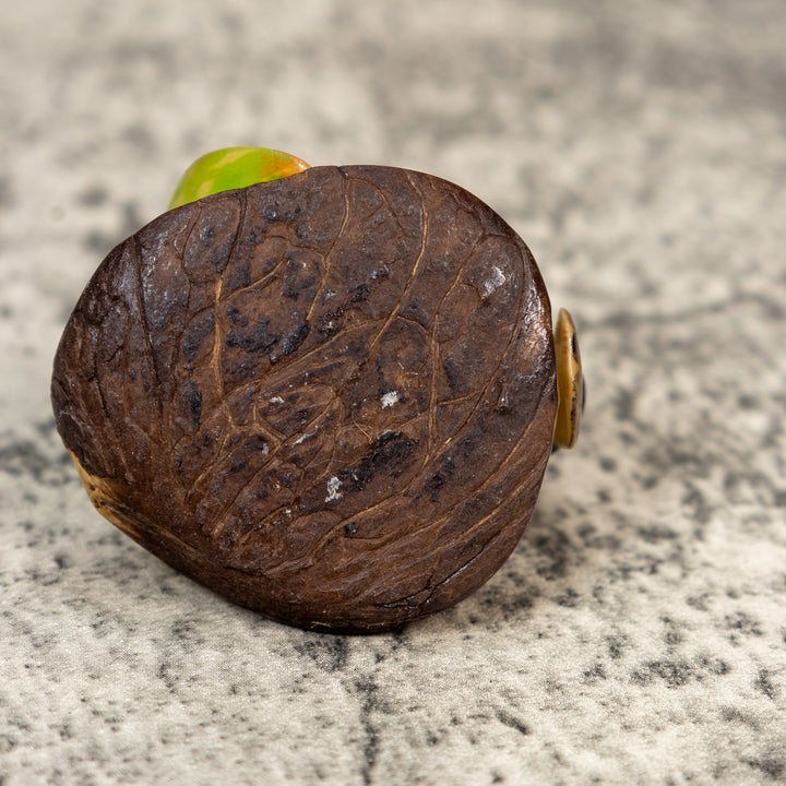 Vintage Toucan Parrot Bird Tagua Carving