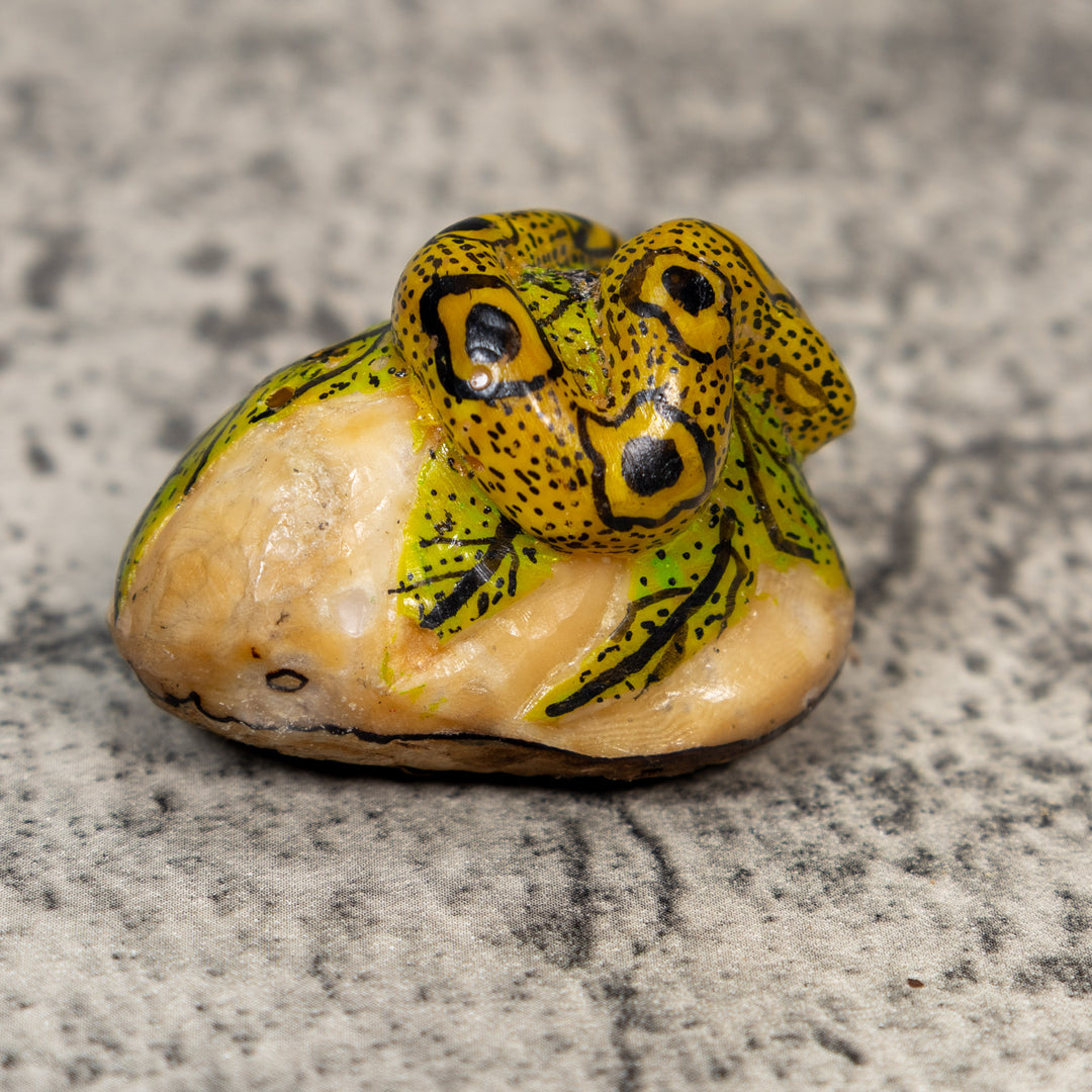 Black And Gold Snake Tagua Carving