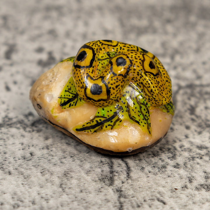 Black And Gold Snake Tagua Carving