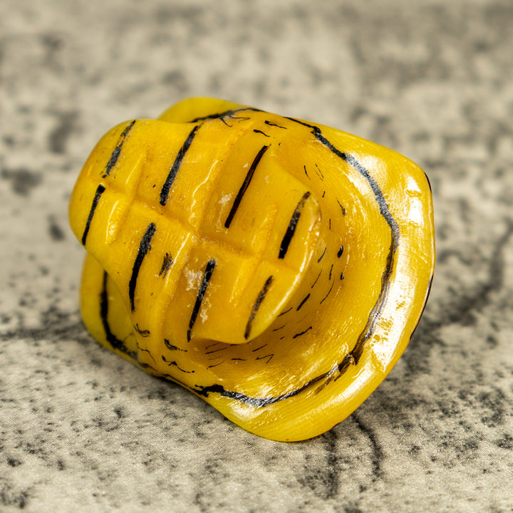 Vintage Turtle Shell Tagua Carving