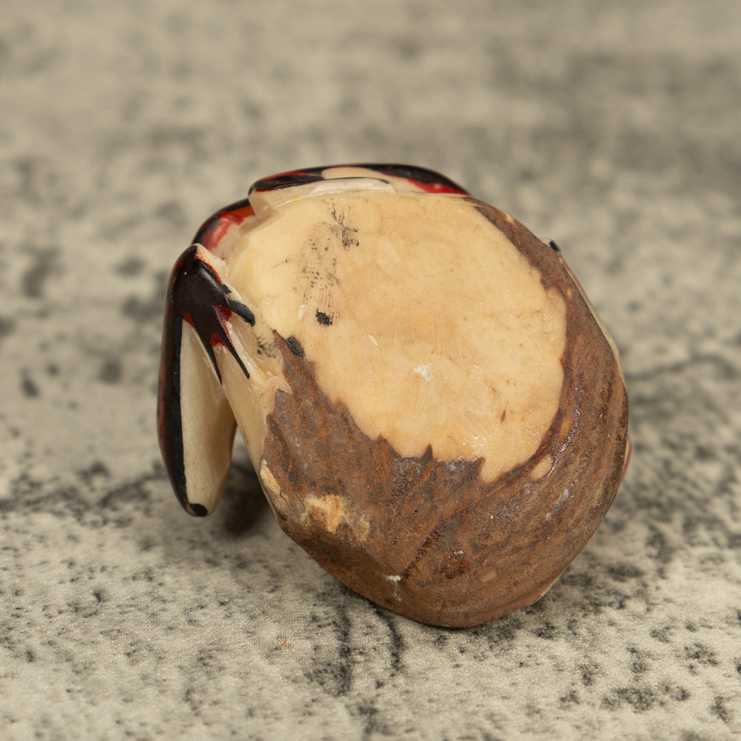 Red And Black Poison Dart Frog Tagua Carving