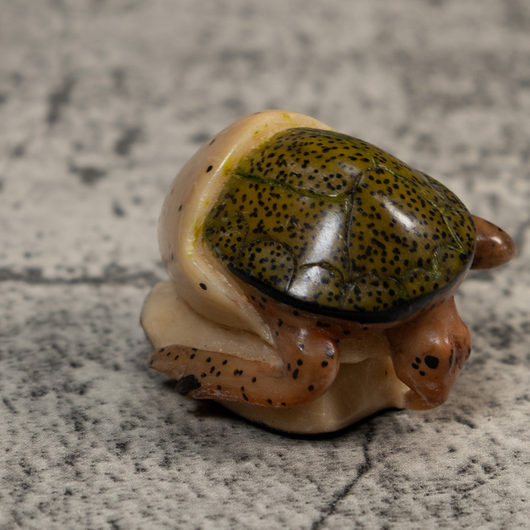 Vintage Sea Turtle Tagua Carving
