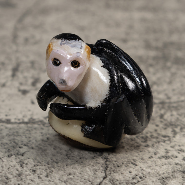White Face Monkey Tagua Carving