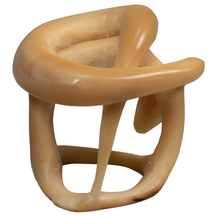 Vintage White Natural Snake Tagua Carving