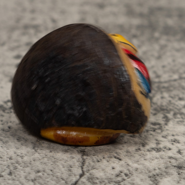 Vintage Snake Eating A Frog Tagua Carving