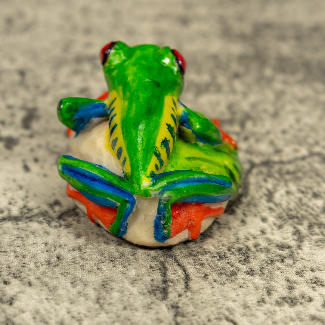 Red-Eyed Tree Frog Tagua Carving