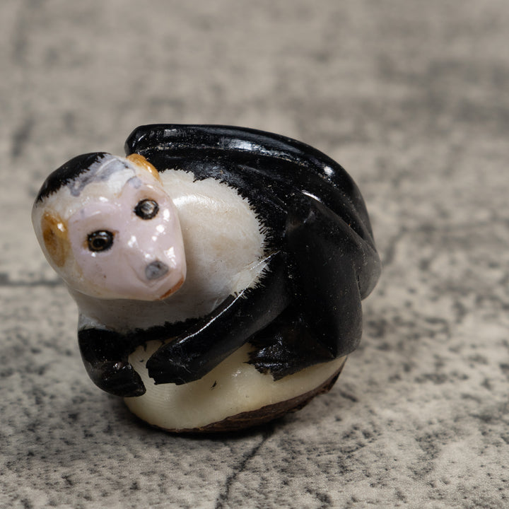 White Face Monkey Tagua Carving