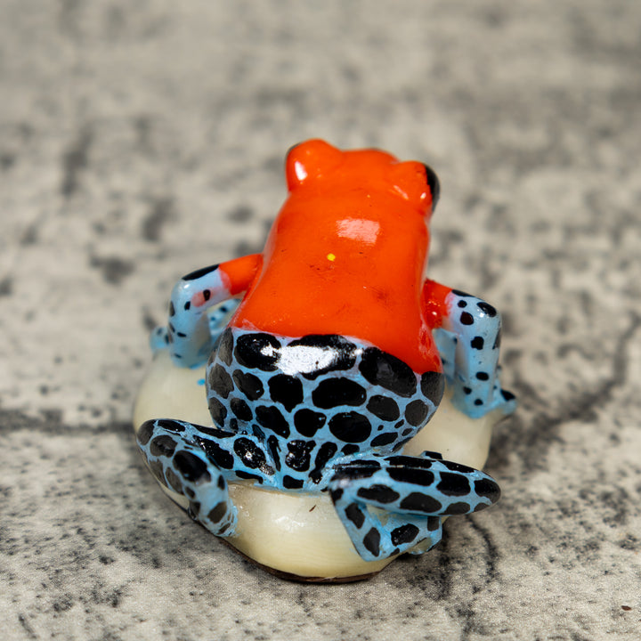 Red Black And Blue Poison Dart Frog Tagua Carving