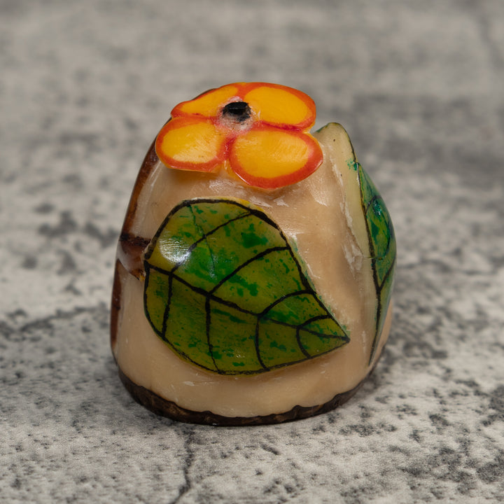 Flower With Leaves Tagua Carving