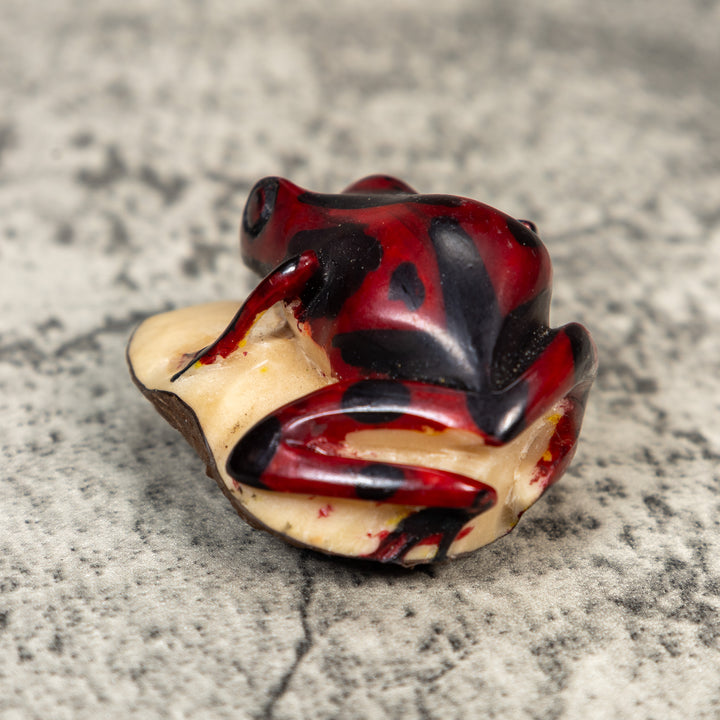 Vintage Poison Dart Frog Tagua Carving