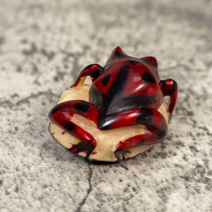 Vintage Poison Dart Frog Tagua Carving