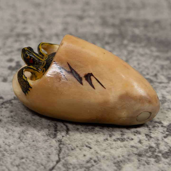 Tortise And Egg Turtle Tagua Carving
