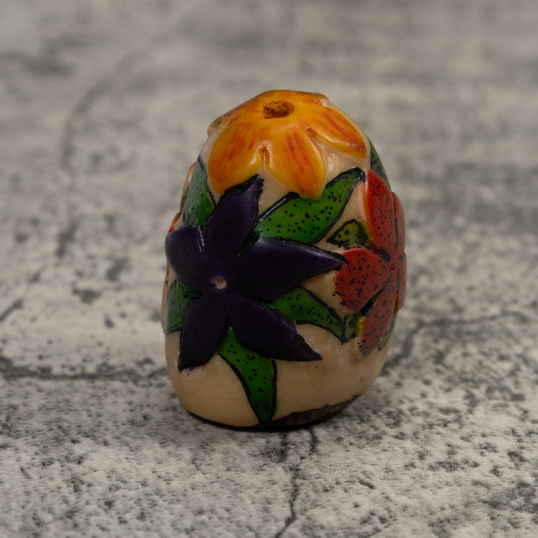 Floral Flower Tagua Carving
