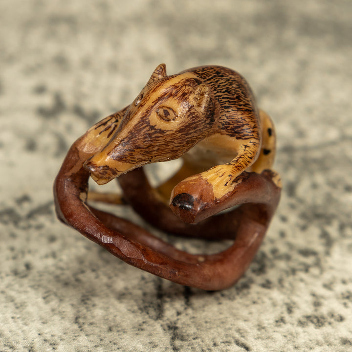 Coatimundi Tagua Carving