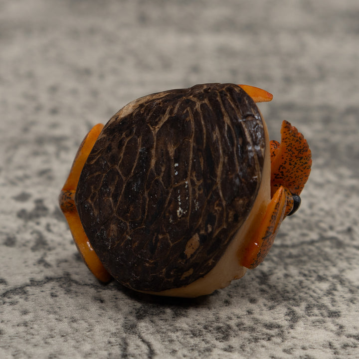 Vintage Shrimp Tagua Carving