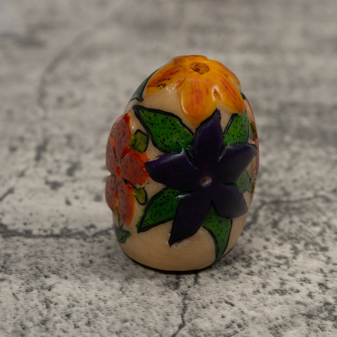 Floral Flower Tagua Carving