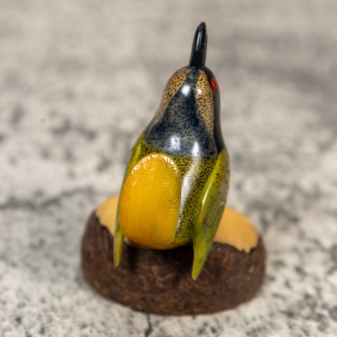 Seed Eater Bird Tagua Carving