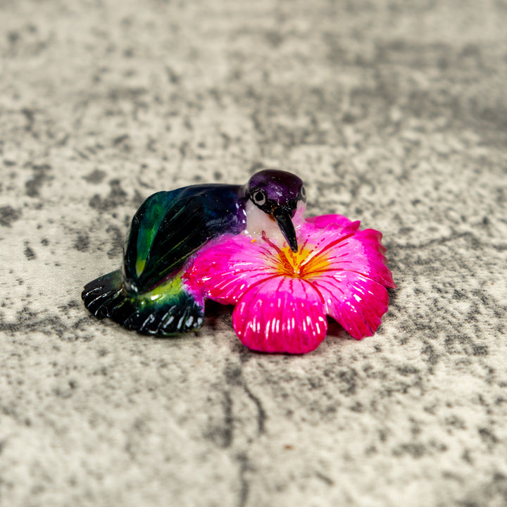 Green And Yellow Parrot Bird Tagua Carving
