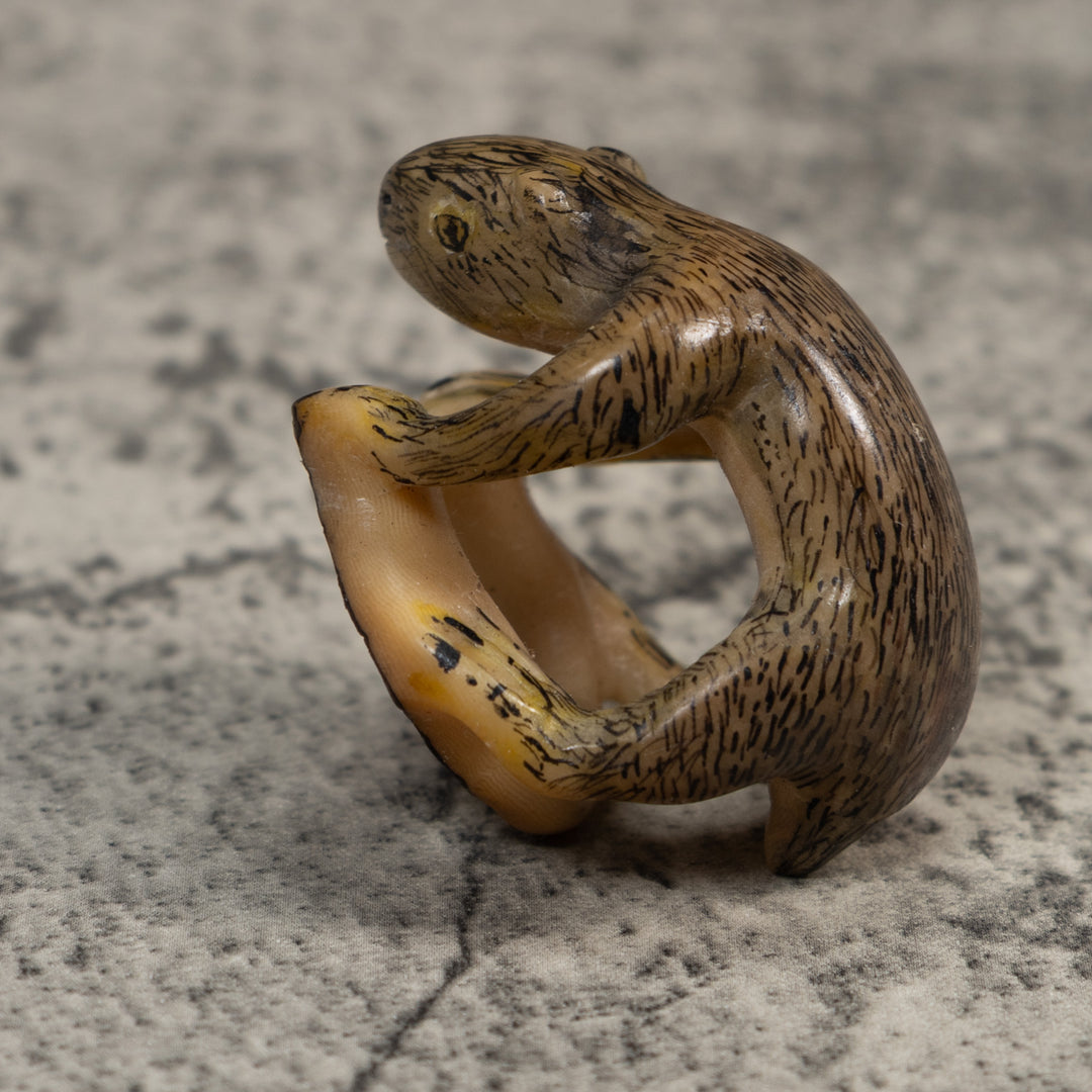 Vintage Neque Agouti Tagua Carving