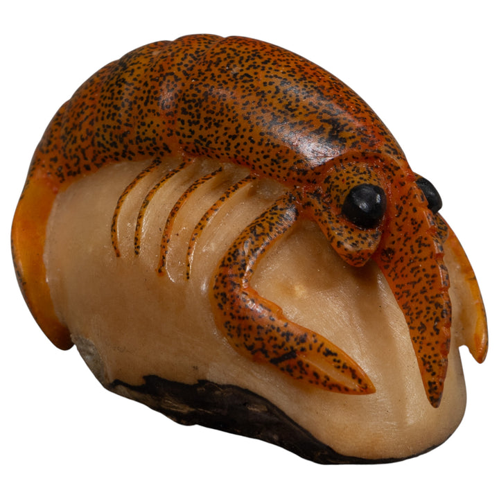 Vintage Shrimp Tagua Carving