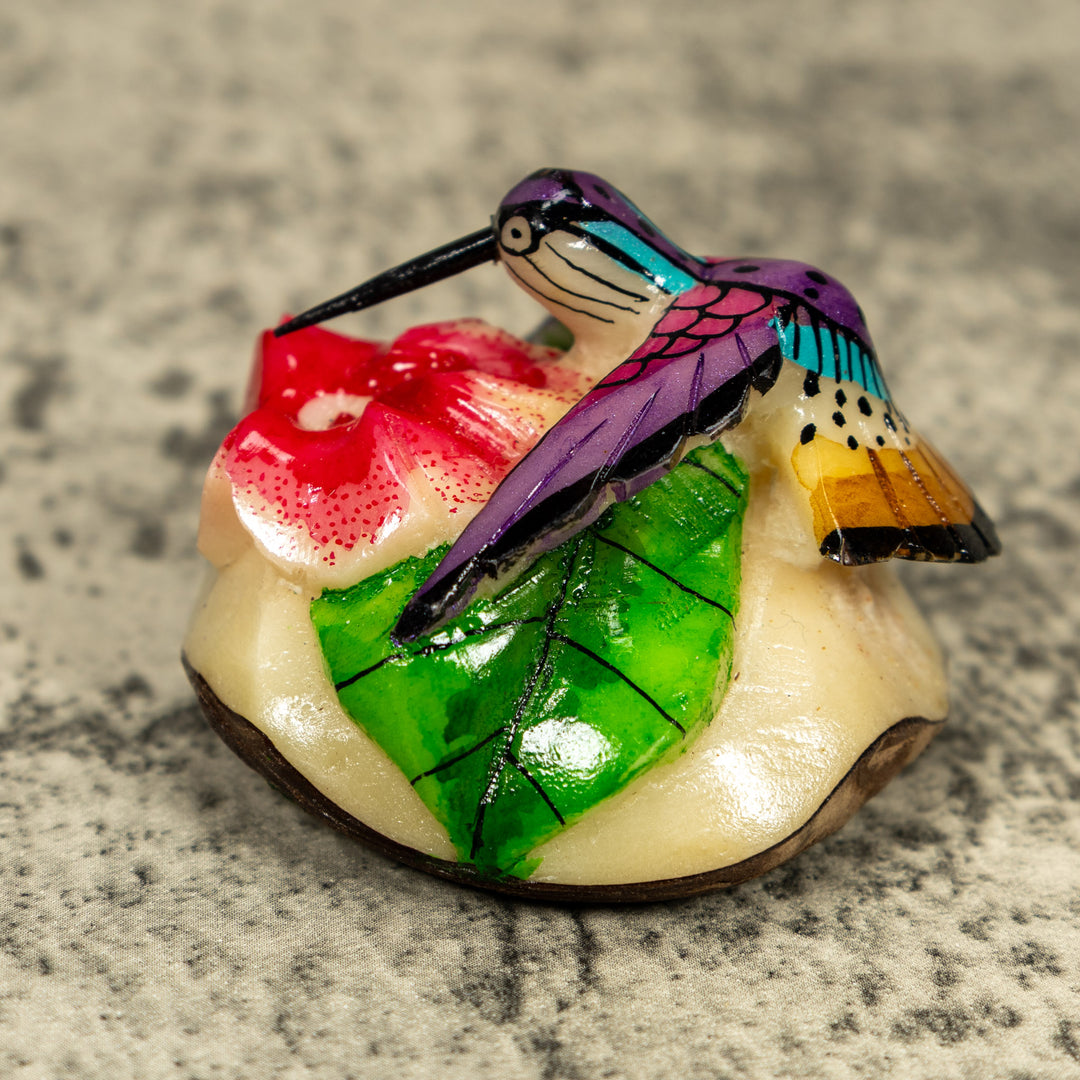 Hummingbird Tagua Carving