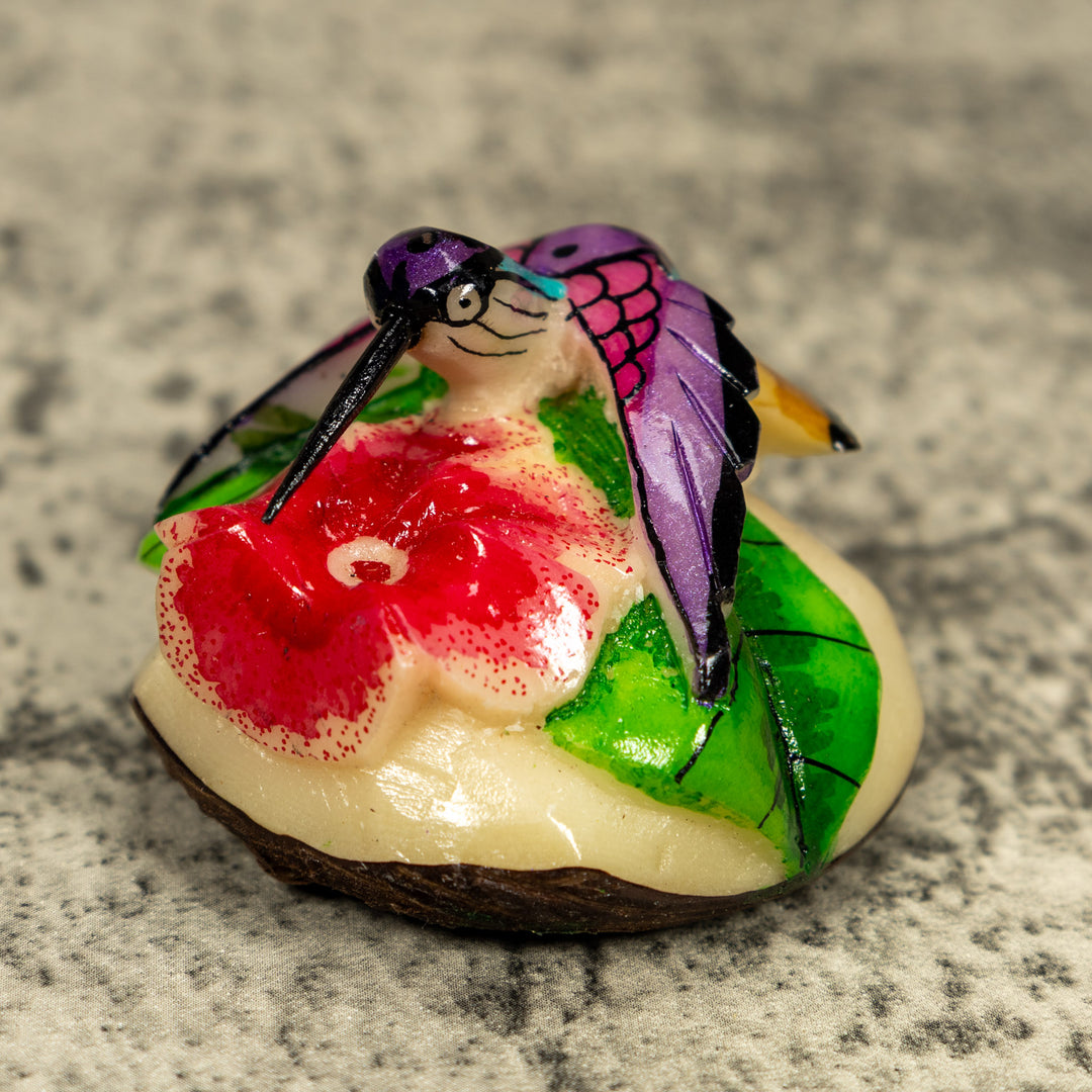 Hummingbird Tagua Carving