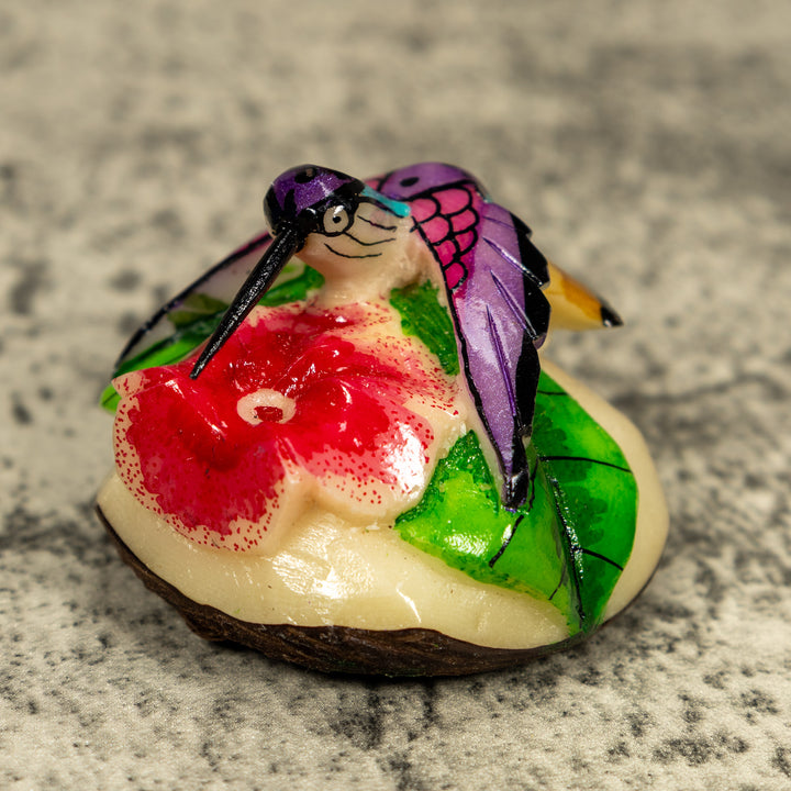 Hummingbird Tagua Carving