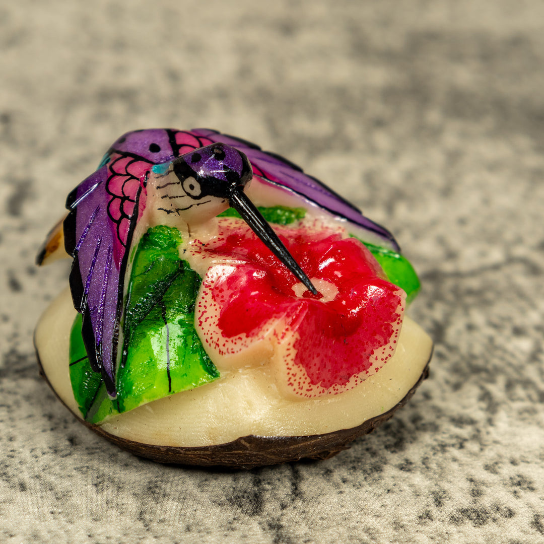 Hummingbird Tagua Carving