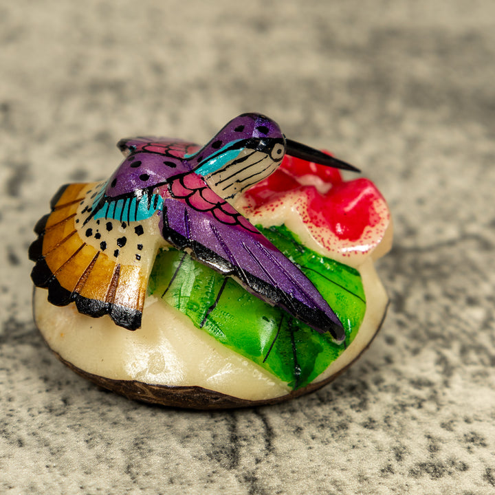 Hummingbird Tagua Carving