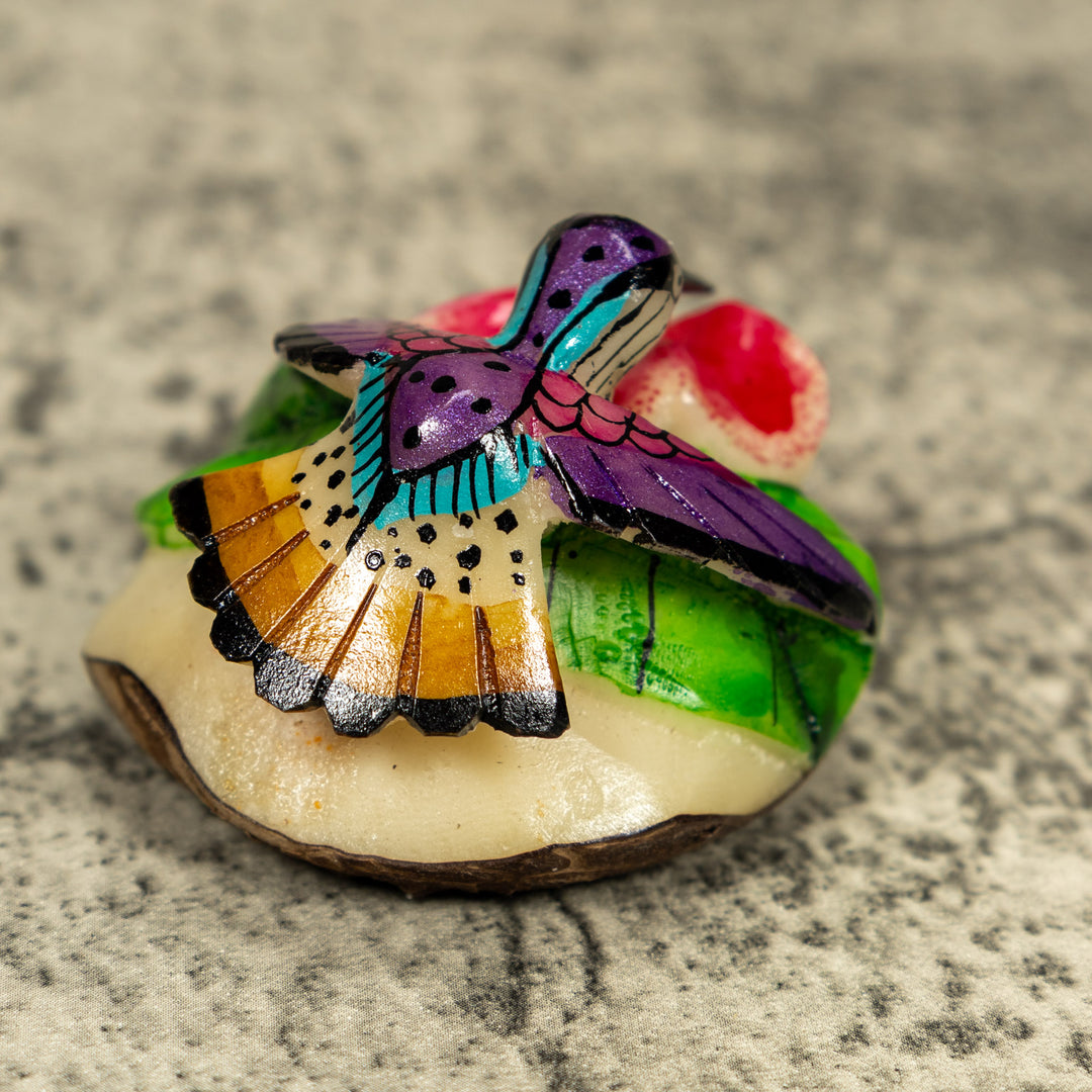 Hummingbird Tagua Carving