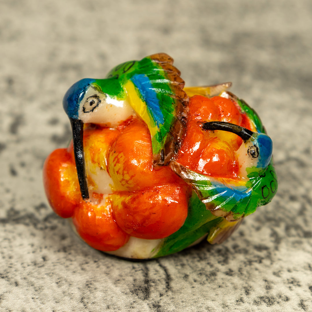 Double (2) Hummingbird Tagua Carving
