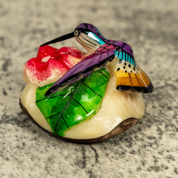 Hummingbird Tagua Carving